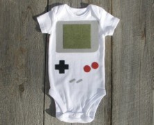 Body para bebês com design de Game Boy