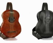 Mochila em formato de violão