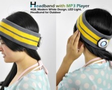 Headband com MP3 player incorporado