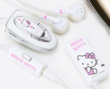 Fones de ouvido Bluetooth com design da Hello Kitty