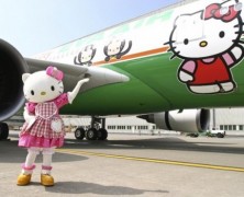 Aviões Hello Kitty na frota da Eva Air