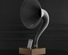 Gramofone para iPhone  da Restoration Hardware