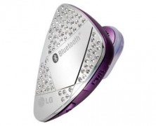 Fone de ouvido bluetooth, HBM 530 da LG: cravejado com cristais Swarovski