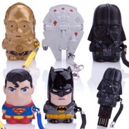 Mimomicros:Darth Vader, Millennium Falcon, Superman, Batman e C3-PO