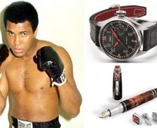 Edição limitada do relógio e caneta de luxo em comemoração aos 70 anos de Muhammad Ali