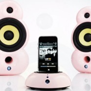 Pink Speakers e iPod Dock da Scandyna