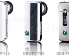 3 novos fones de ouvido Bluetooth da Sony Ericsson: HBH-PV-715, HBH-PV-720 e HBH-PV-740