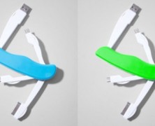 Micro USB multiúso no formato de canivete suiço