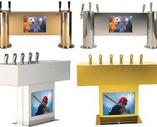 dispensador de cerveja,  v-POD da MicroMatic, com tela de LCD