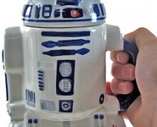 Caneca R2-D2 com tampa para manter o líquido na temperatura ideal