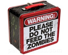Zombie Warning lancheira/Merendeira : “não alimente os zombies”