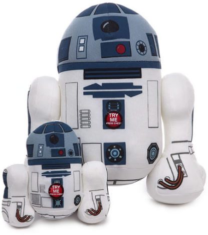 Star Wars Brinquedo Squeaker de pelúcia R2-D2 de 23 cm, Brinquedo para  animais de estimação de pelúcia R2-D2 de 9 polegadas