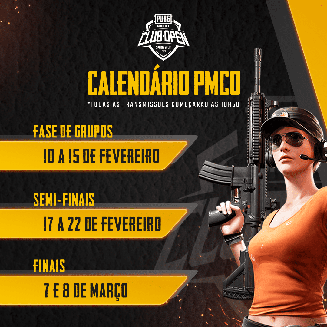 PUBG MOBILE Club Open 2020 começa em fevereiro - Geek Chic