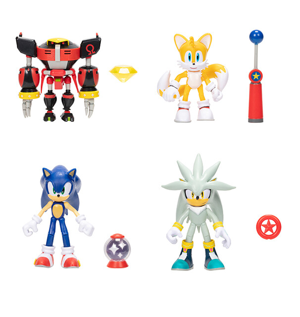 Boneco Sonic Jakks Pacific Sonic Classico Moeda 10