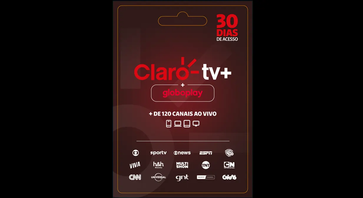 Claro tv+ lança Gift Card: veja como funciona o cartão pré-pago que reúne TV e streaming